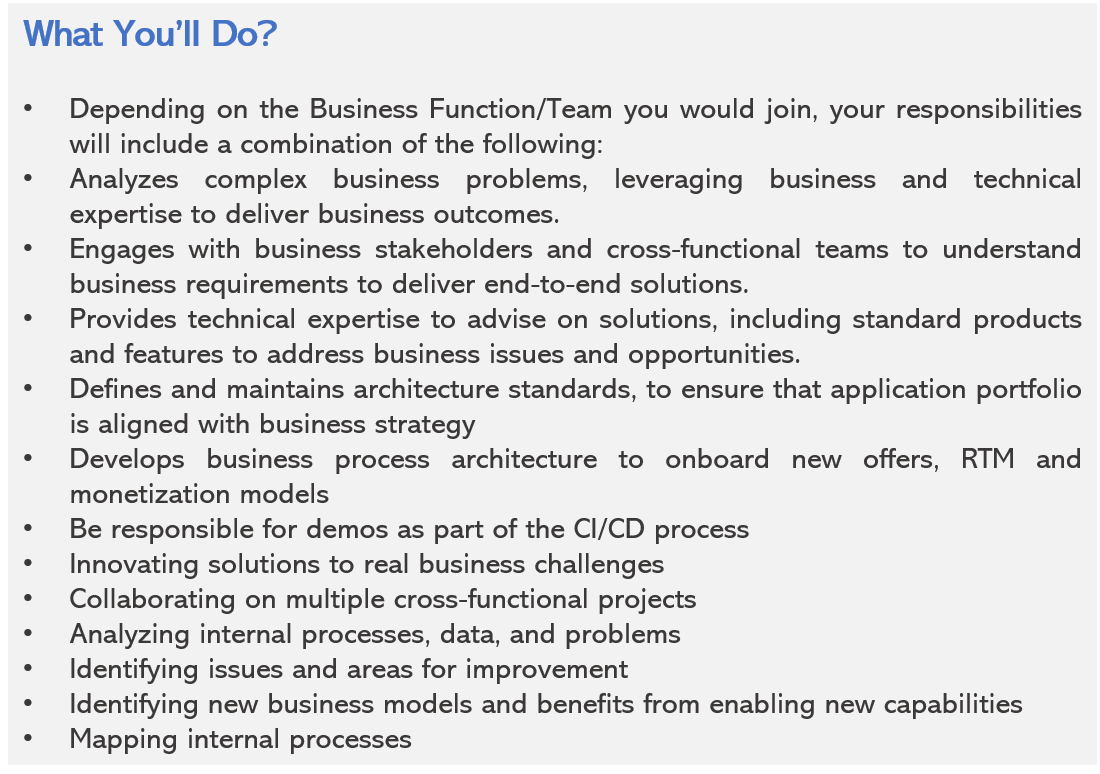 CISCO BA JD - Business Analysis Job Description - Invensis Learning